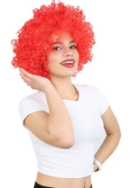 Animasyon Parti ve Palyaço Peruğu - Kırmızı fiyatları