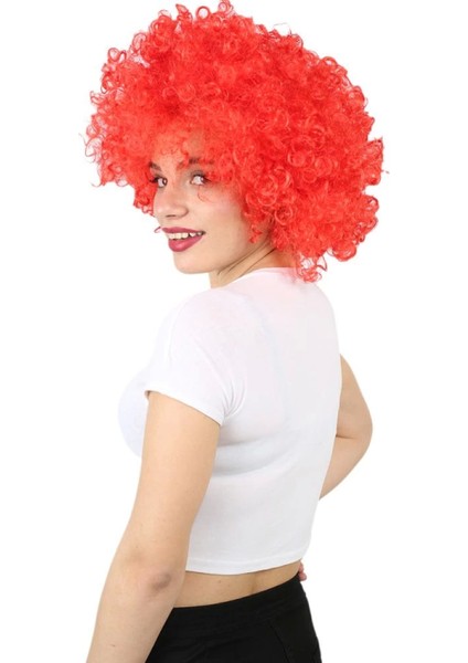 Animasyon Parti ve Palyaço Peruğu - Kırmızı modelleri