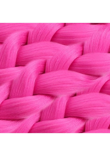 Sentetik Örgülük Saç 100 gr - Açık Fuşya modelleri