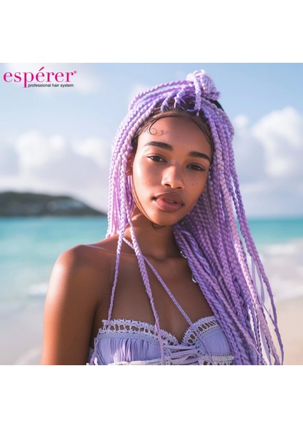 Sentetik Örgülük Saç 100 gr - Lila