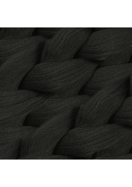 Sentetik Örgülük Saç 100 gr - Siyah modelleri