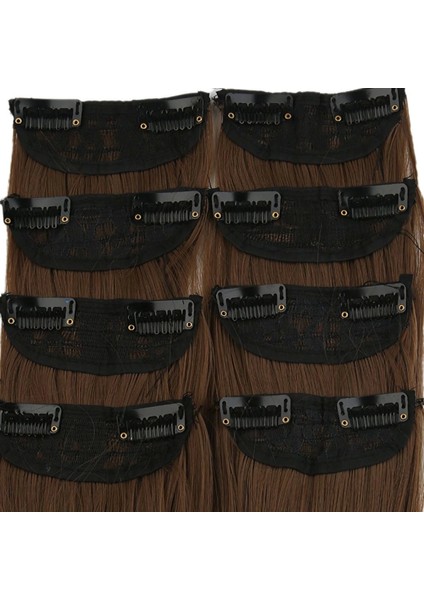 Fiber Sentetik Düz 8 Parça Çıt Çıt - Kumral fiyatları