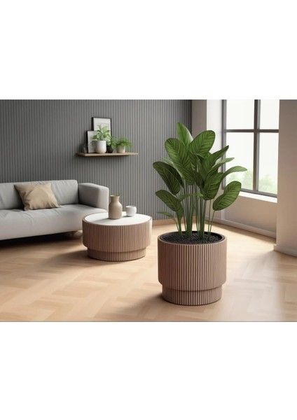 So-Vgs3 Dekoratif Vega Saksı Takımı 30 Lt Mocha 3 Adet modelleri