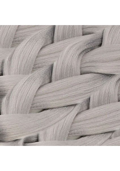 Sentetik Örgülük Saç 100 gr - Orta Ton Gri modelleri