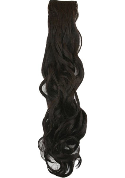 Fiber Sentetik Dalgalı 8 Parça Çıt Çıt - Kahverengi