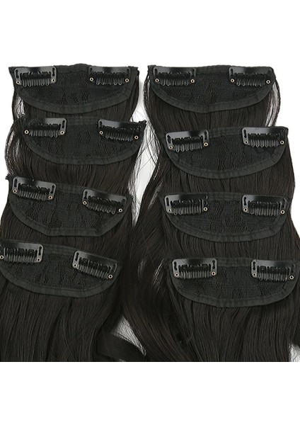 Fiber Sentetik Dalgalı 8 Parça Çıt Çıt - Kahverengi fiyatları