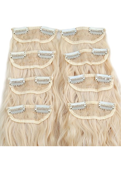 Fiber Sentetik Kabarık Dalgalı 8 Parça Çıt Çıt - Platin fiyatları