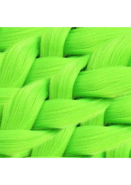 Sentetik Örgülük Saç 100 gr - Neon Yeşil modelleri