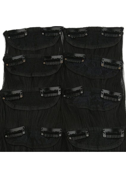 Fiber Sentetik Düz 8 Parça Çıt Çıt -Siyah fiyatları