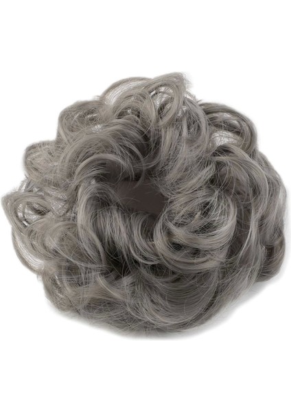 Saçlı Lastikli Topuz Toka - Gri fiyatları