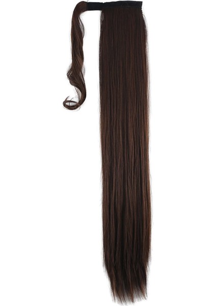 Bağlamalı Düz At Kuyruğu - Kahve Karamel fiyatları