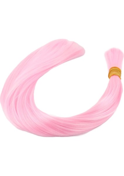 Şeker Pembesi Renkli Sentetik Boğum Saç - 1kg