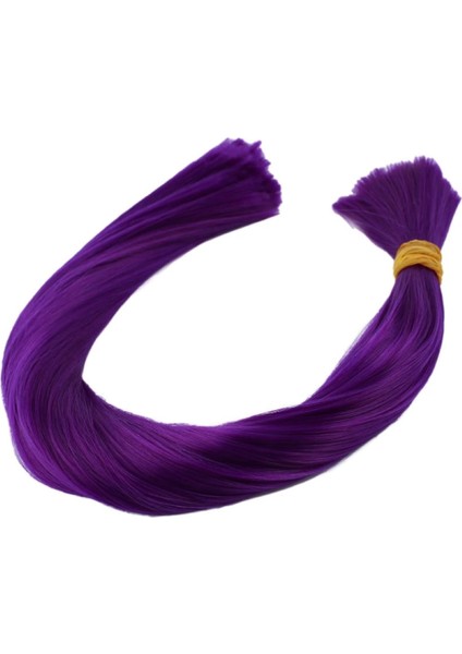 Koyu Mor Renkli Sentetik Boğum Saç - 1kg