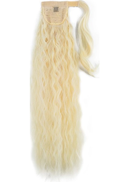 Bağlamalı Kabarık Dalgalı At Kuyruğu - Açık Platin modelleri