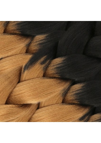 Afrika Örgülük Sentetik Ombreli Saç 100 gr - Siyah - Karamel fiyatları