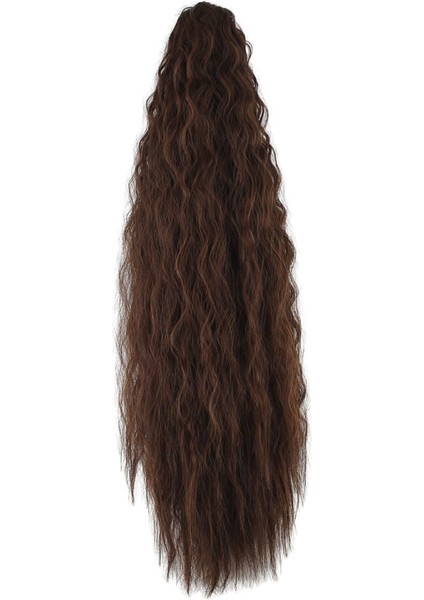 Tokalı Kabarık Dalgalı At Kuyruğu - Kahve Karamel fiyatları