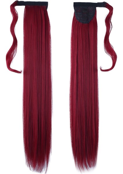 Bağlamalı Düz At Kuyruğu - Kızıl