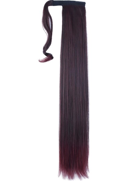 Bağlamalı Düz At Kuyruğu - Koyu Kızıl fiyatları