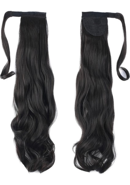 Bağlamalı Dalgalı At Kuyruğu - Kahverengi