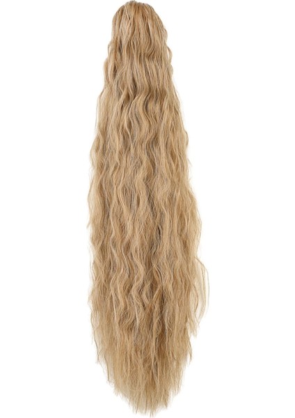 Tokalı Kabarık Dalgalı At Kuyruğu - Karamel Platin Röfleli fiyatları