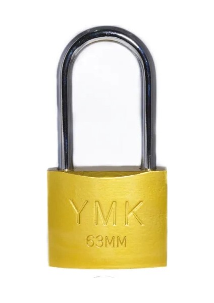 Eko Sarı Boyalı Uzun Kancalı Asma Kilit 63MM