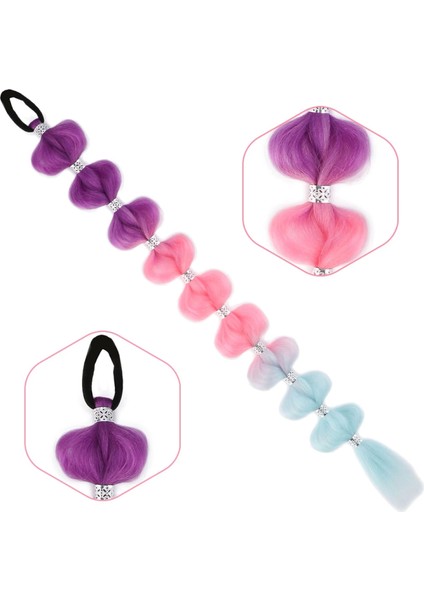 Örgülü Aksesuarlı Lastikli At Kuyruğu - ACM19