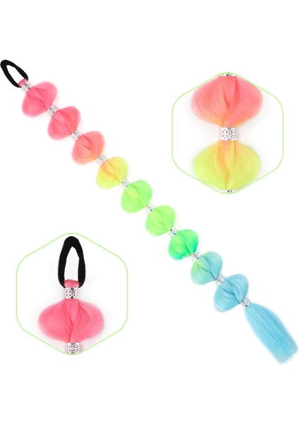 Örgülü Aksesuarlı Lastikli At Kuyruğu - ACM05