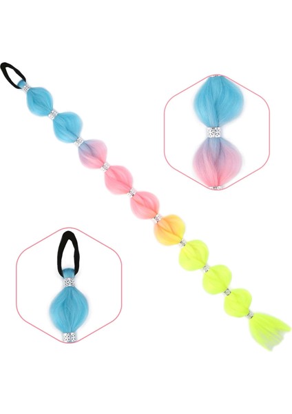 Örgülü Aksesuarlı Lastikli At Kuyruğu - ACM20