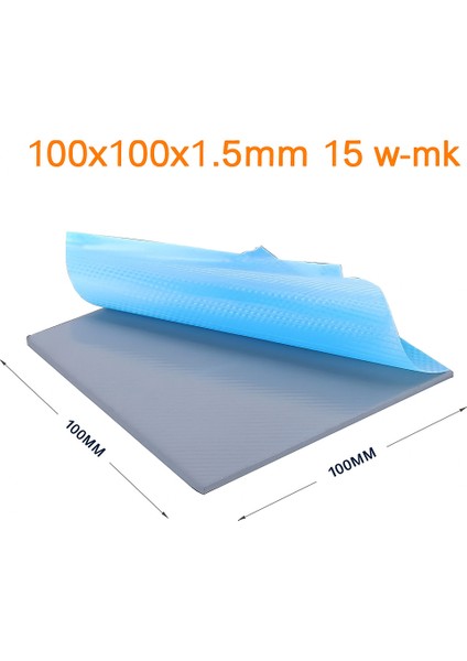 100 x 100 x 1,5 mm Gri Termal Iletken Pad - 15 W/m-K fırsatları