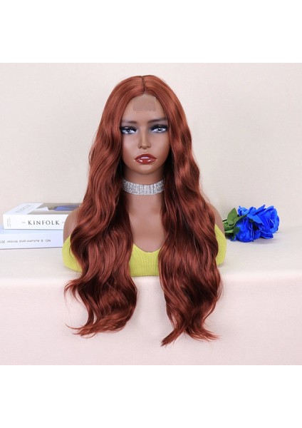 Koyu Bakır Tül Peruk