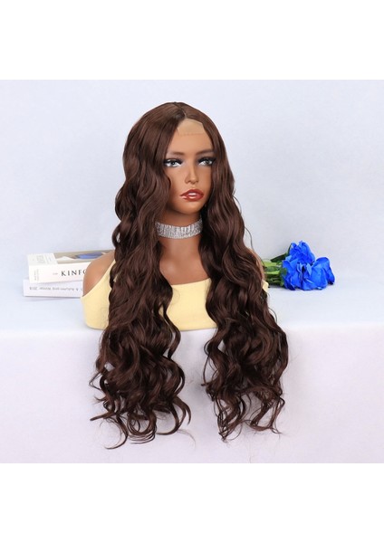 Kahverengi Dalgalı Uzun Tül Peruk fiyatları
