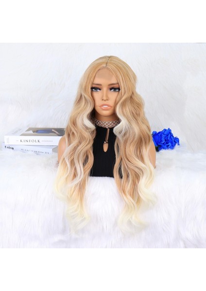 Balköpüğü Platin Röfleli Dalgalı Tül Peruk modelleri
