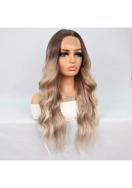 Kumral Platin Ombre Balköpüğü Röfleli Tül Peruk modelleri
