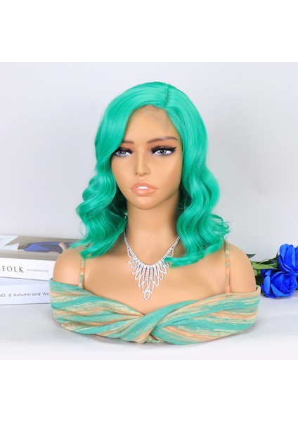 Açık Yeşil Yan Tül Peruk modelleri