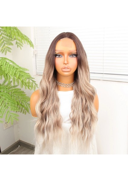 Kumral Beyaz Platin Ombre ve Röfleli Tül Peruk fiyatları