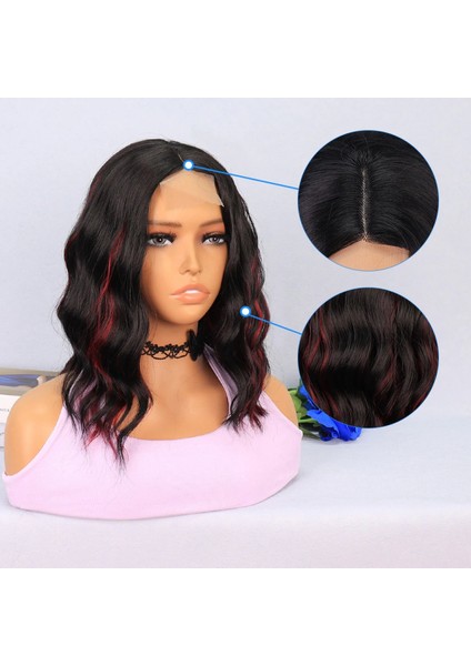 Siyah Kızıl Işıltılı Tül Peruk fırsatları