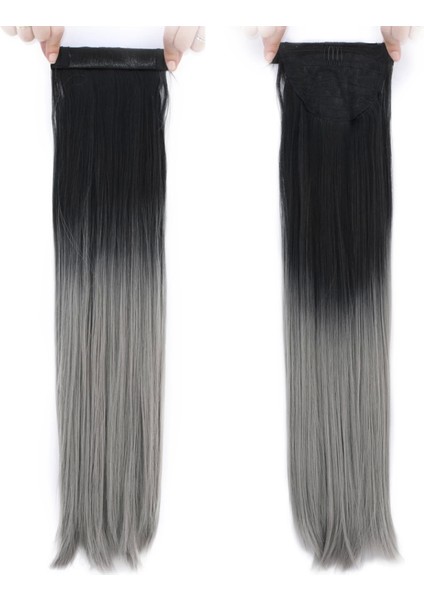 Fiber Sentetik Sihirli At Kuyruğu - Siyah / Gri Ombreli fiyatları