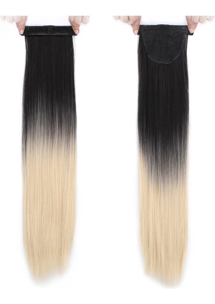 Fiber Sentetik Sihirli At Kuyruğu - Koyu Kumral / Dore Sarı Ombreli fiyatları