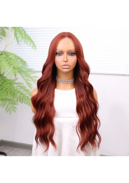 Koyu Bakır Su Dalgalı Tül Peruk fiyatları