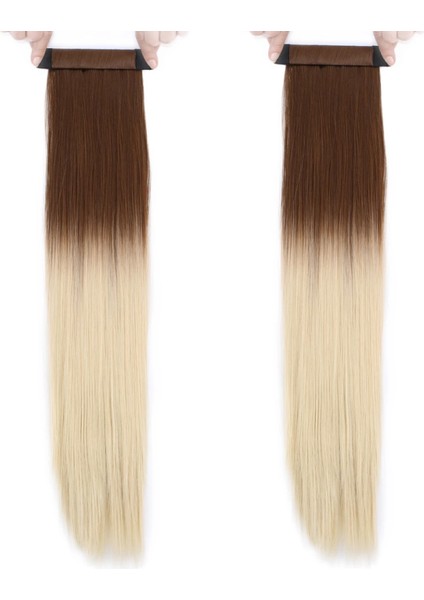 Fiber Sentetik Sihirli At Kuyruğu - Açık Kumral / Platin Ombreli fiyatları