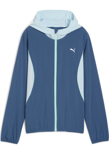 Run Velocity Woven Kadın Lacivert Koşu Ceketi.80