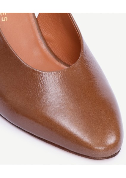 Arkası Açık Deri Topuklu Ayakkabı fiyatları