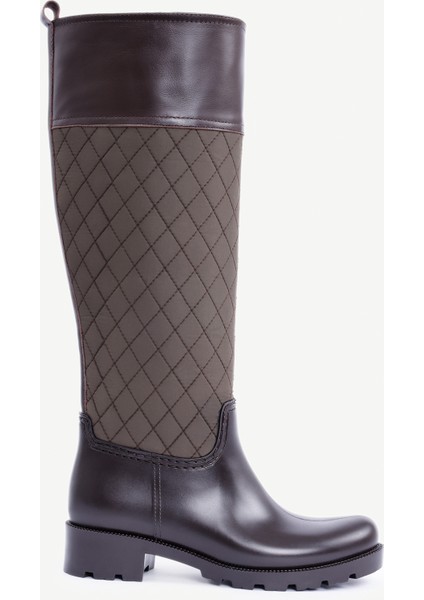 Kapitone Detaylı Yağmur Çizmesi