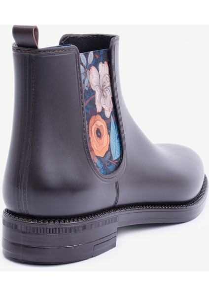 Çiçek Baskılı Lastikli Yağmur Botu modelleri