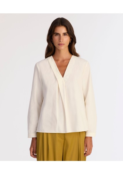 Regular V Yaka Uzun Kol Bluz fiyatları