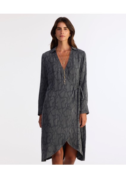 Dar Gömlek Yaka Uzun Kol Elbise fiyatları