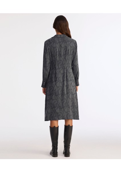 Dar Gömlek Yaka Uzun Kol Elbise indirimleri