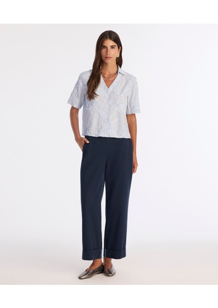 Düz Yüksek Bel Pantolon