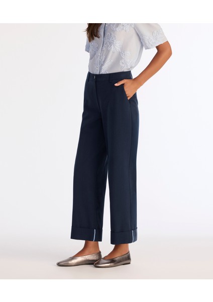 Düz Yüksek Bel Pantolon modelleri
