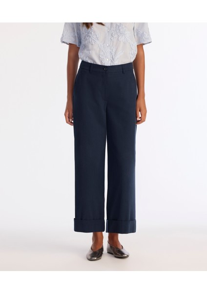 Düz Yüksek Bel Pantolon fırsatları